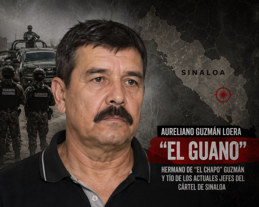 Aureliano Guzmán Loera, “El Guano”, identificado como uno de los operadores históricos del cártel de Sinaloa, en una representación ilustrativa tras los reportes de su presunta captura en Durango.